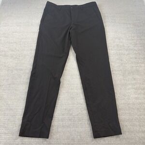 Zara Slim Fit Dress Pants Mens 31x31 Black Straight Leg Formal Workwear